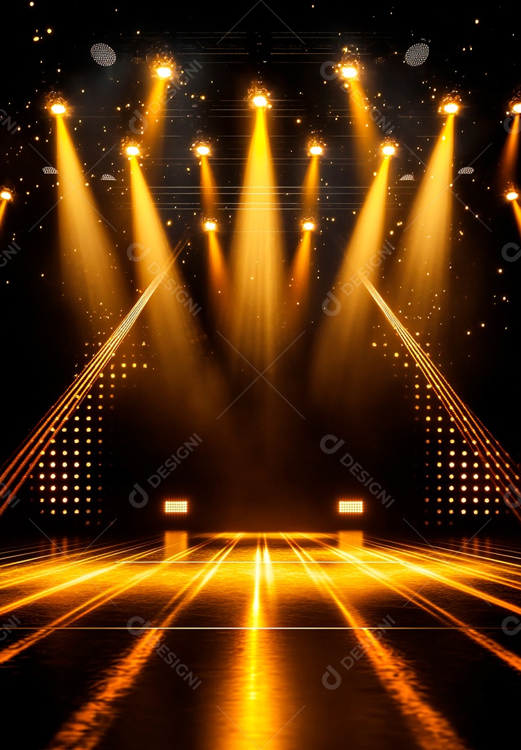 Retrato futurista de cenário de luz