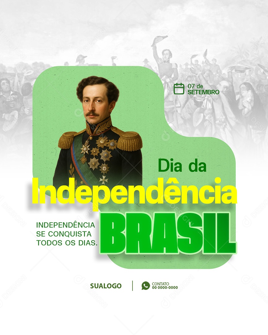 Dia da Independência do Brasil 07 de Setembro Social Media PSD Editável