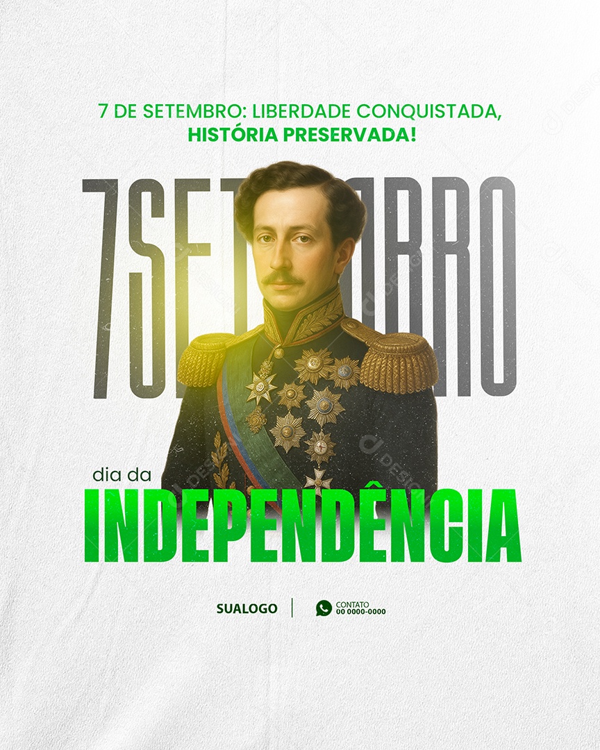 Dia da Independência do Brasil 07 de Setembro Social Media PSD Editável