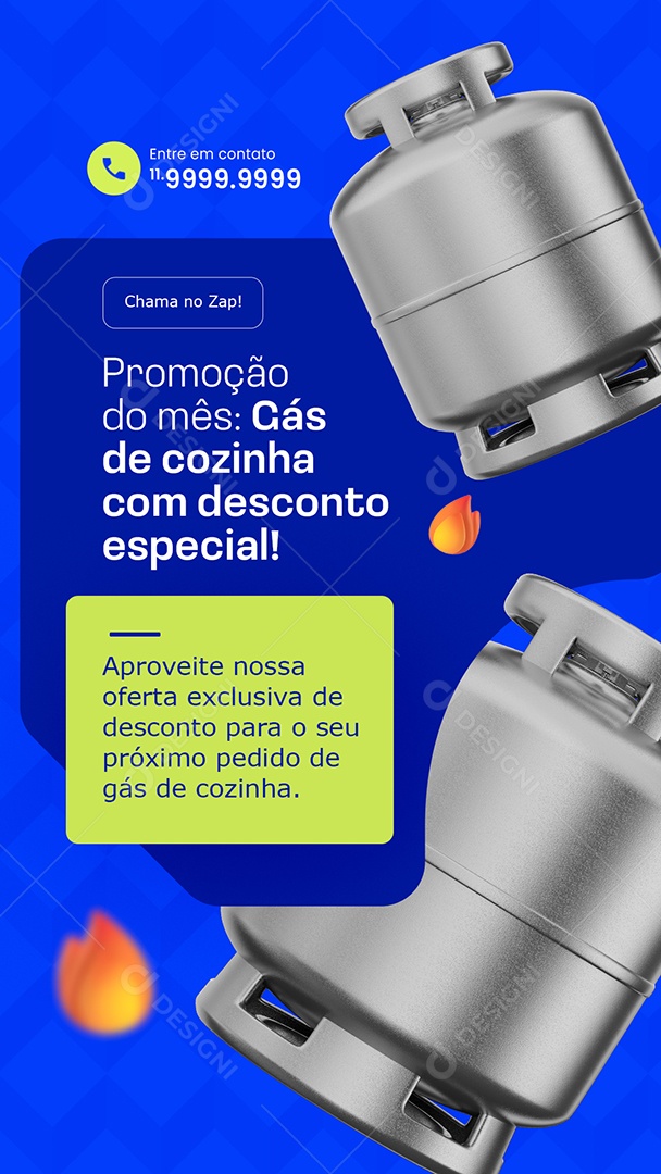 Story Distribuidora de Gás Promoção do Mês Social Mdia PSD Editável