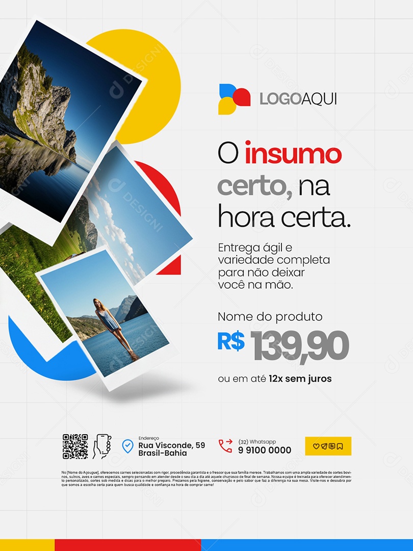 Insumos Impressoras O Insumo Certo na Hora Certa Social Media PSD Editável