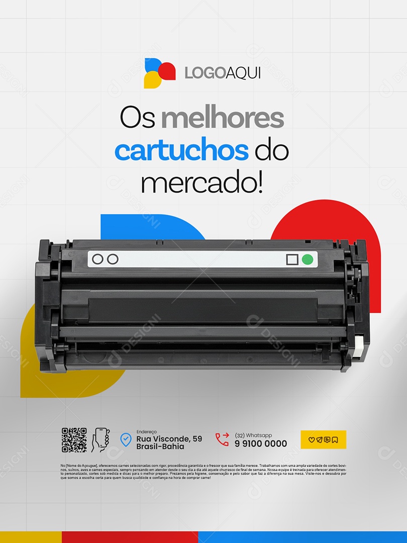 Insumos Impressoras Os Melhores Cartuchos do Mercado Social Media PSD Editável