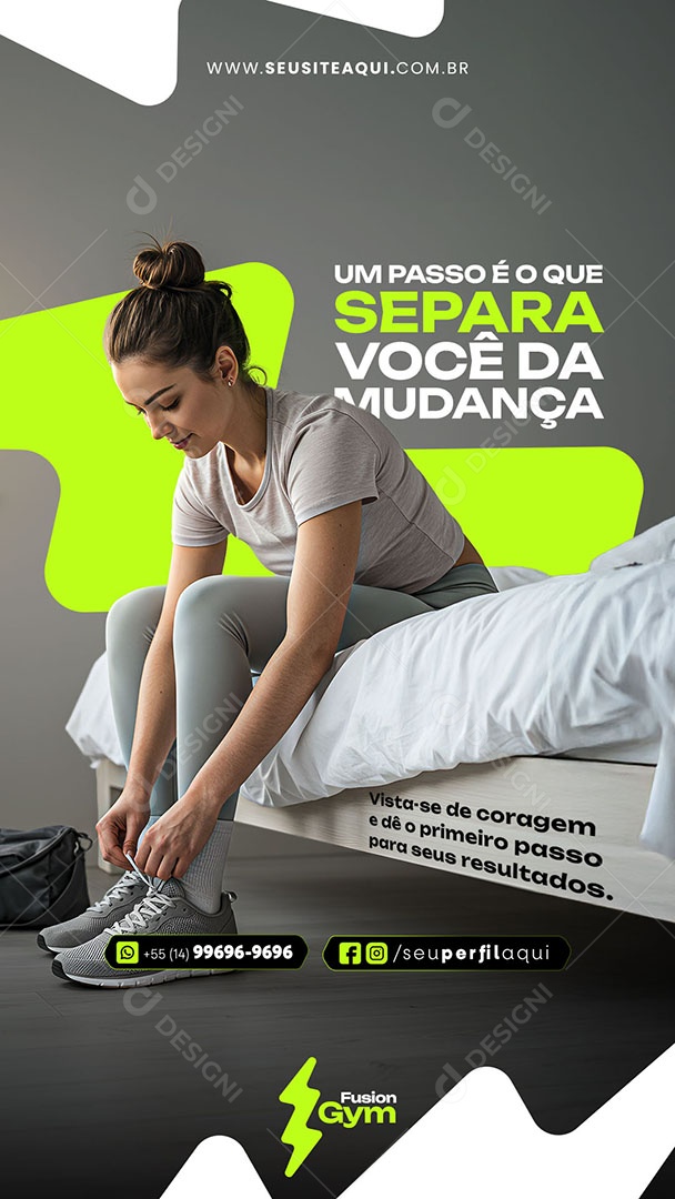 Story Academia Um Passo Separa Voçê Da Mundança Social Media PSD Editável