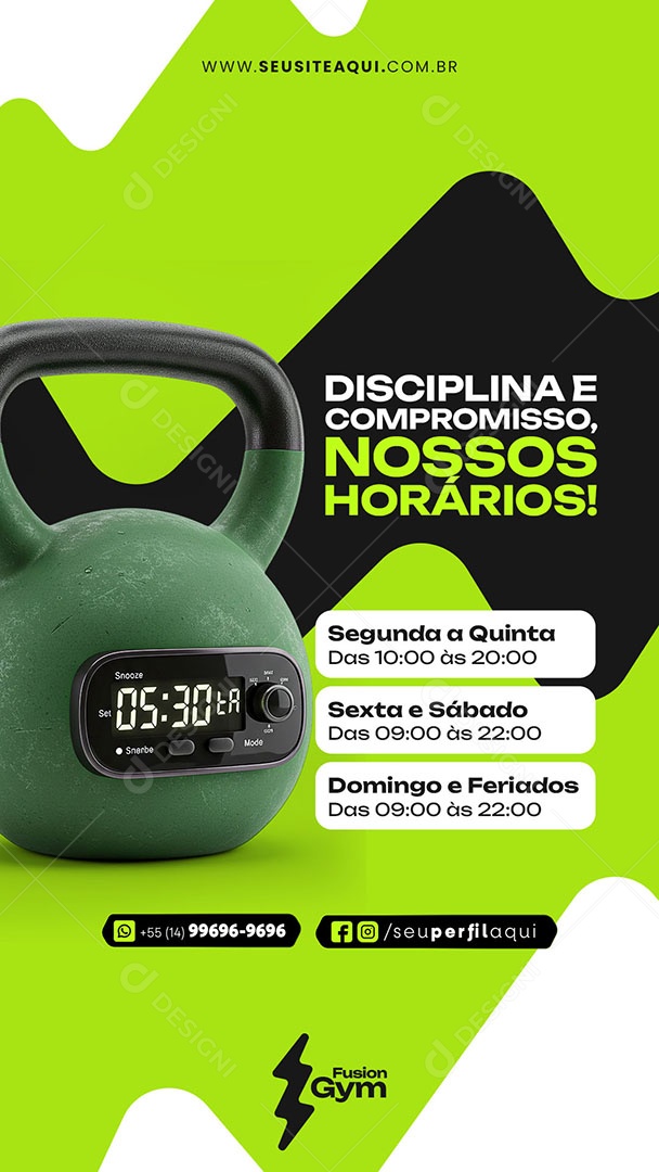 Story Academia Disciplina E Compromisso Social Media PSD Editável