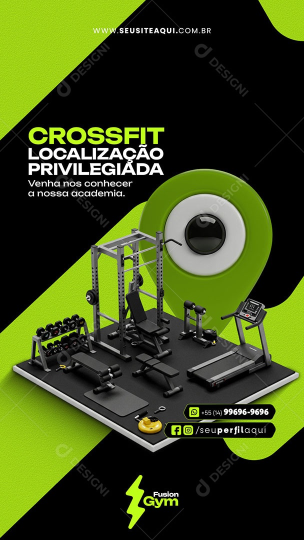 Story Academia Venha Nos Conhecer Social Media PSD Editável