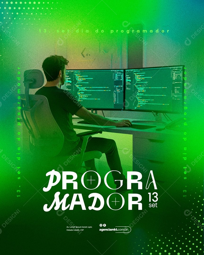 Dia do Programador 12 de Setembro Social Media PSD Editável