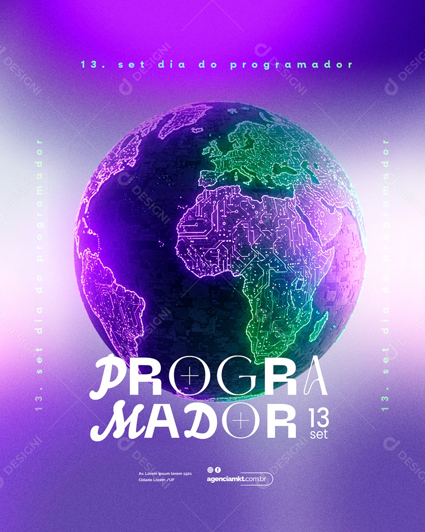 Dia do Programador 12 de Setembro Social Media PSD Editável