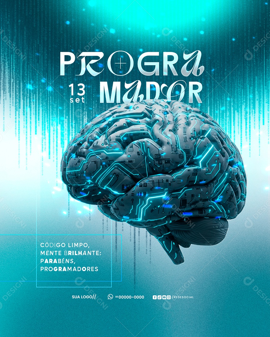 Dia do Programador 12 de Setembro Social Media PSD Editável