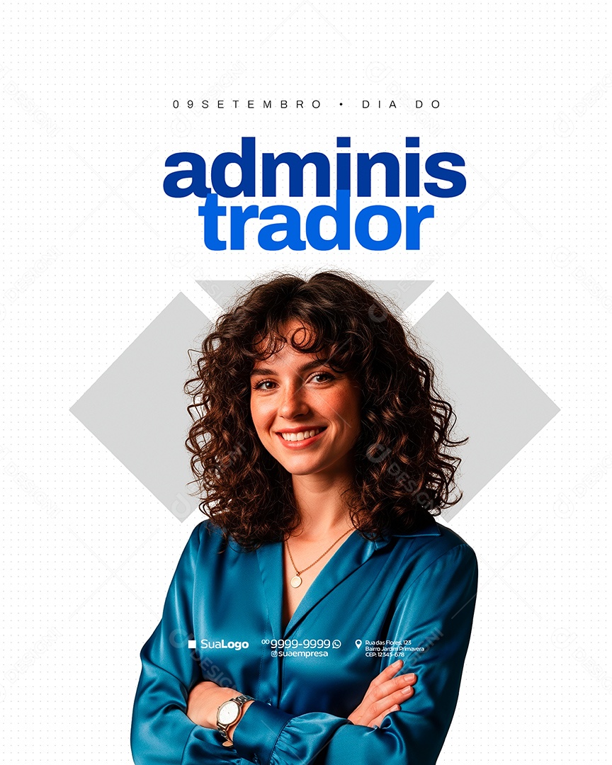 Dia do Administrador 09 de Setembro Social Media PSD Editável