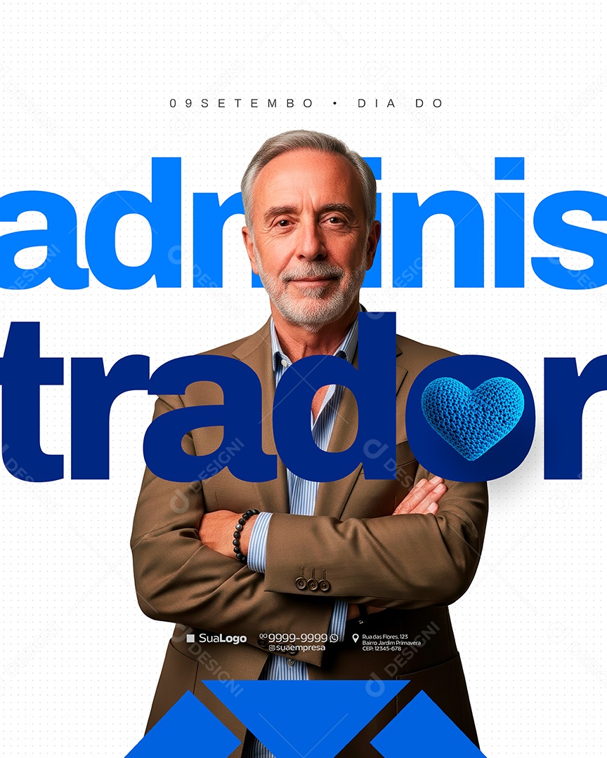 Dia do Administrador 09 de Setembro Social Media PSD Editável