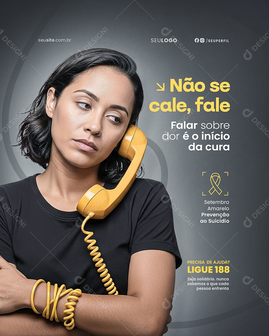 Setembro Amarelo Social Media PSD Editável