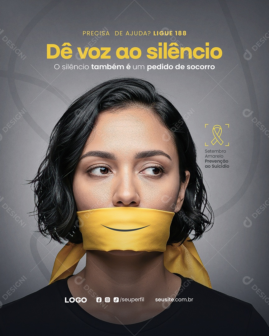 Setembro Amarelo Social Media PSD Editável