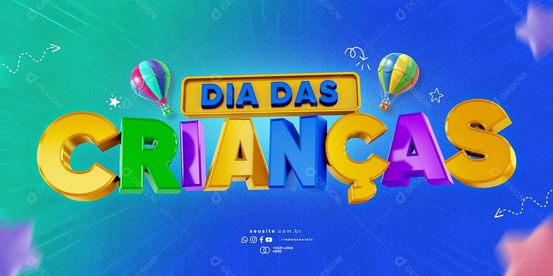 Dia das Crianças 12 de Outubro Social Media PSD Editável