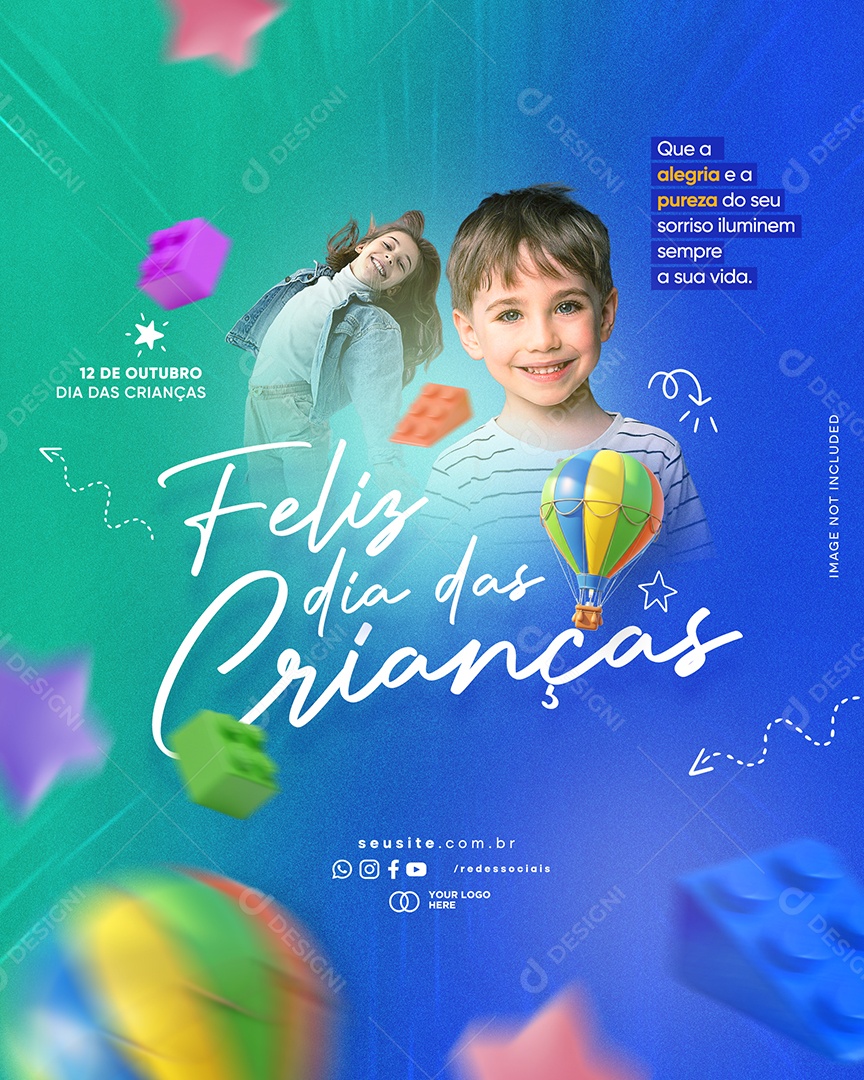 Story Dia das Crianças 12 de Outubro Social Media PSD Editável