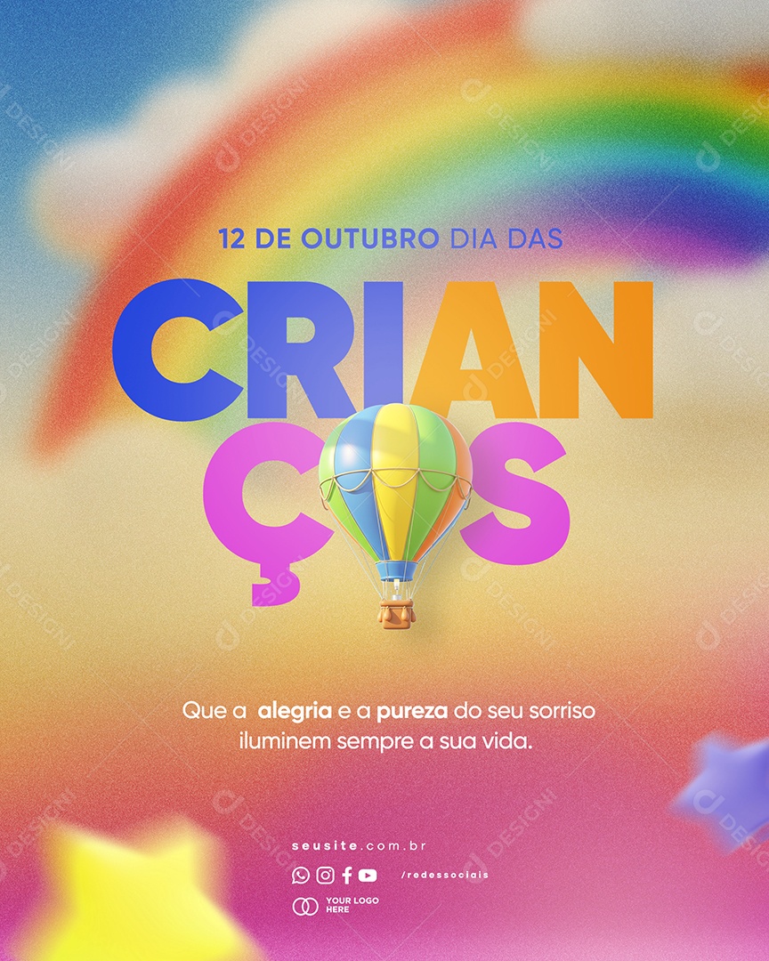 Story Dia das Crianças 12 de Outubro Social Media PSD Editável