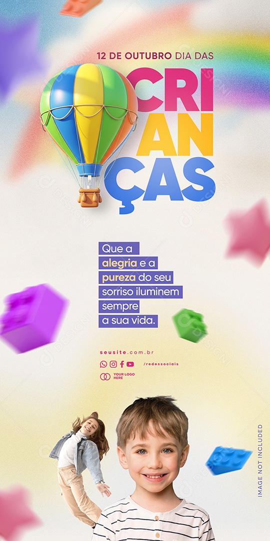 Story Dia das Crianças 12 de Outubro Social Media PSD Editável