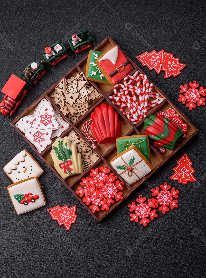 A imagem mostra madeleines, que são pequenos bolos tradicionais da culinária francesa