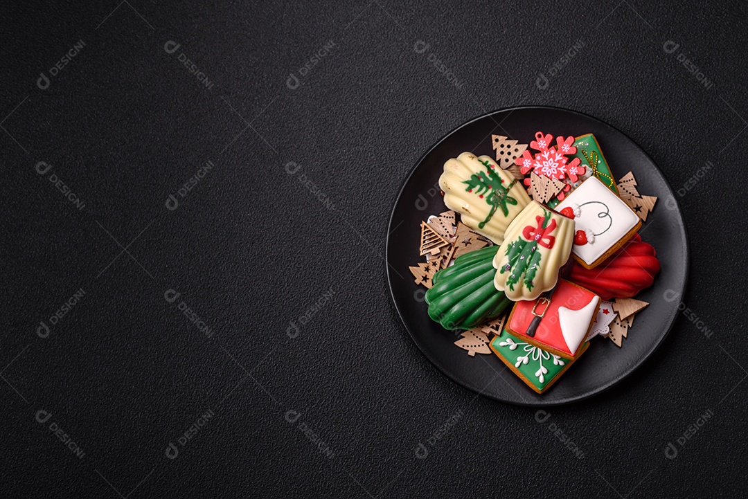 A imagem mostra madeleines, que são pequenos bolos tradicionais da culinária francesa