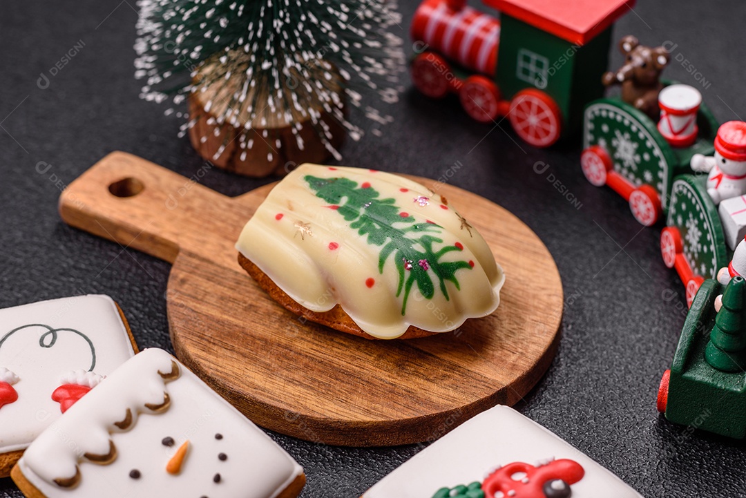 A imagem mostra madeleines, que são pequenos bolos franceses com formato de concha e textura macia e amanteigada