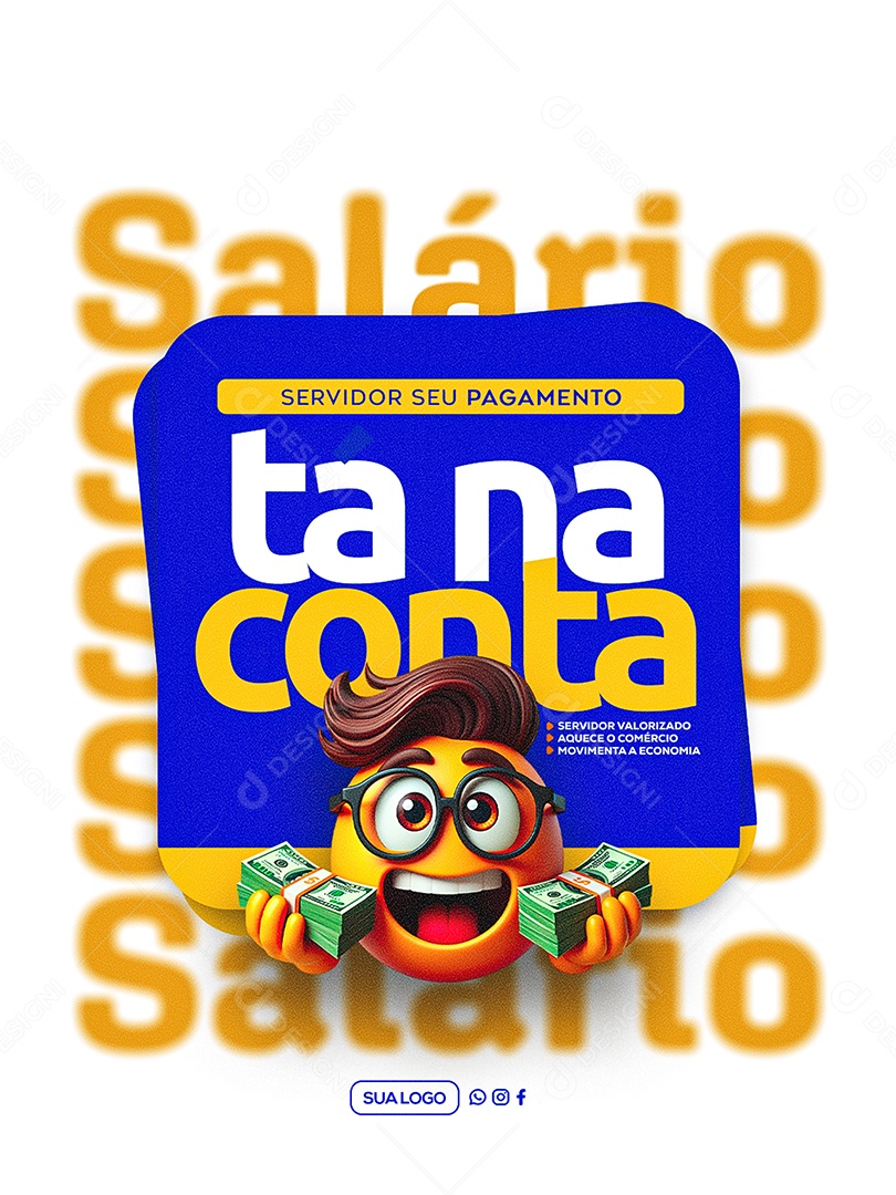 Salario Está na Conta Social Media PSD Editável
