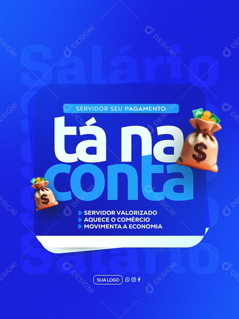 Salario Está na Conta Social Media PSD Editável