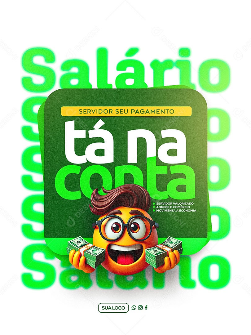Salario Está na Conta Social Media PSD Editável