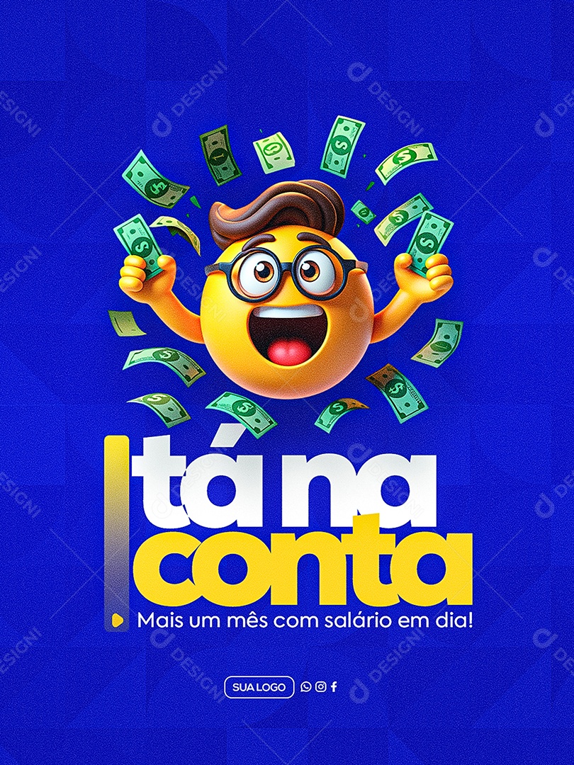 Pagamento tá na Conta Social Media PSD Editável