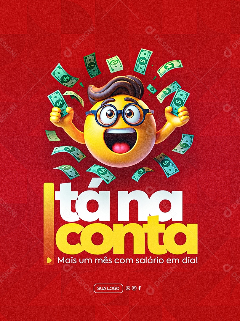Pagamento tá na Conta Social Media PSD Editável