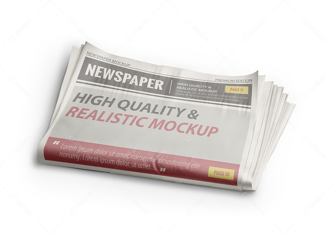 Mockup de Jornal PSD Editável