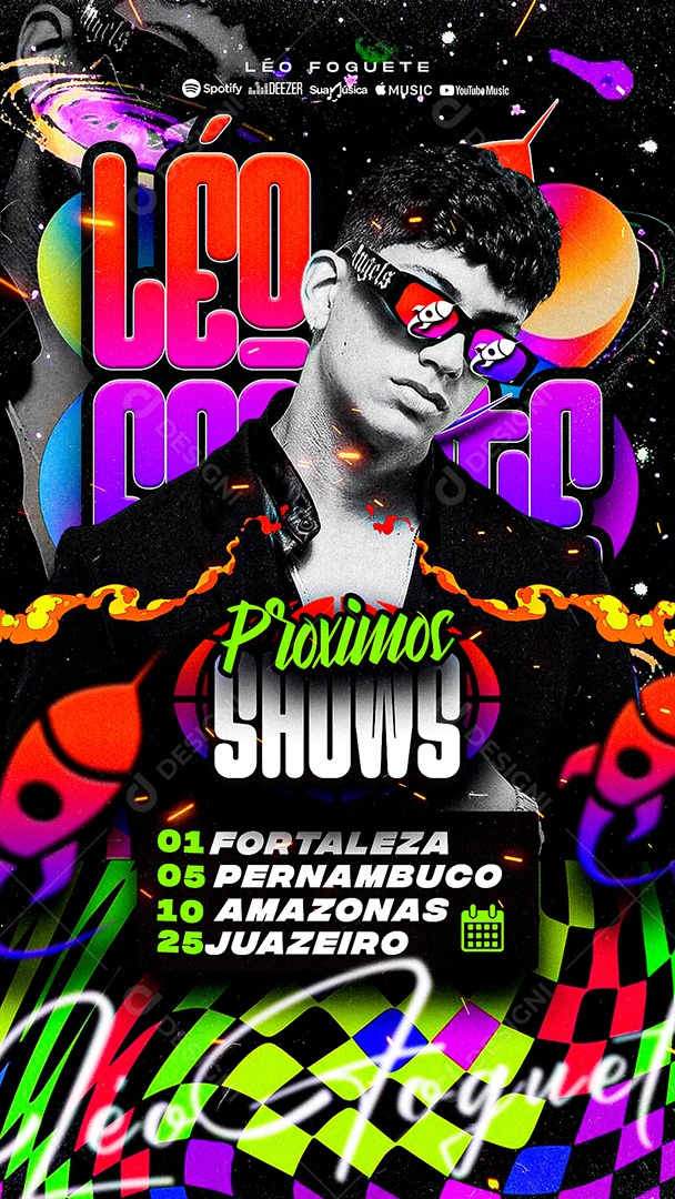 Story Flyer Próximo Shows Social Media PSD Editável