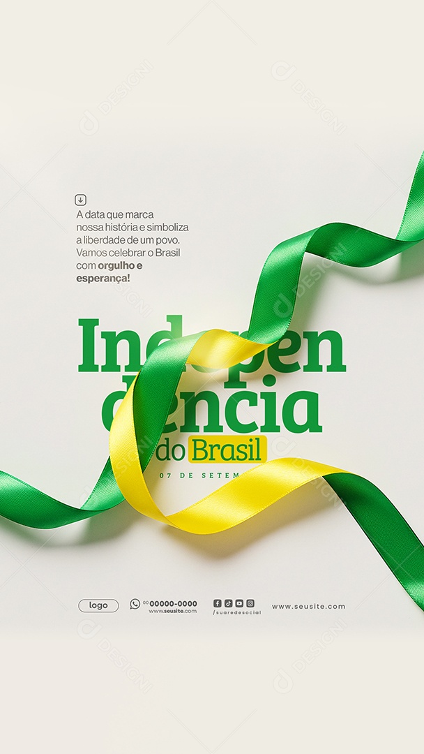 Story Dia da Independência do Brasil 7 de Setembro Social Media PSD Editável