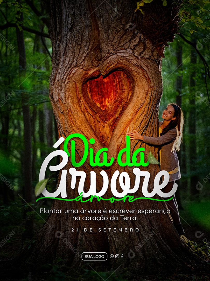 Dia da Árvore 21 de Setembro Social Media PSD Editável