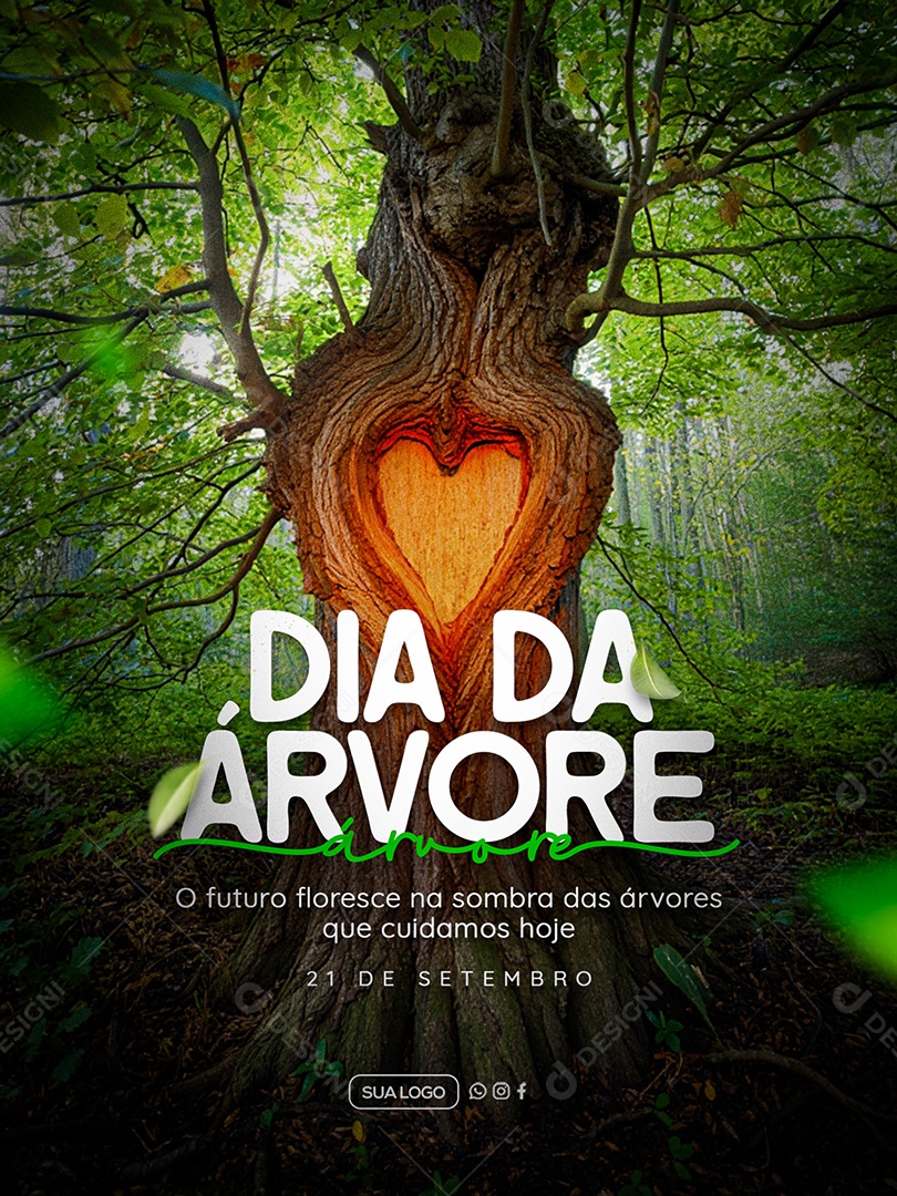 Dia da Árvore 21 de Setembro Social Media PSD Editável