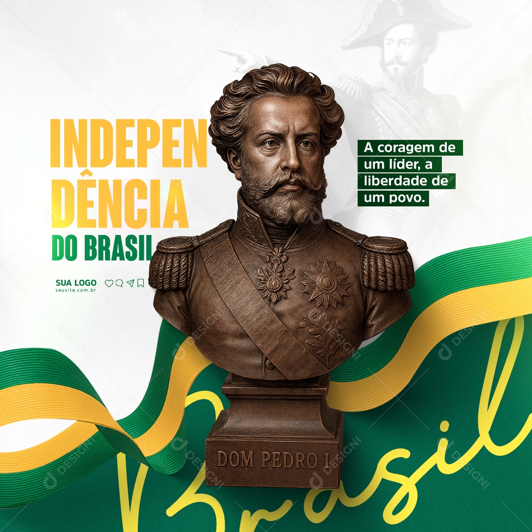 Dia da Independência do Brasil 7 de Setembro Social Media PSD Editável