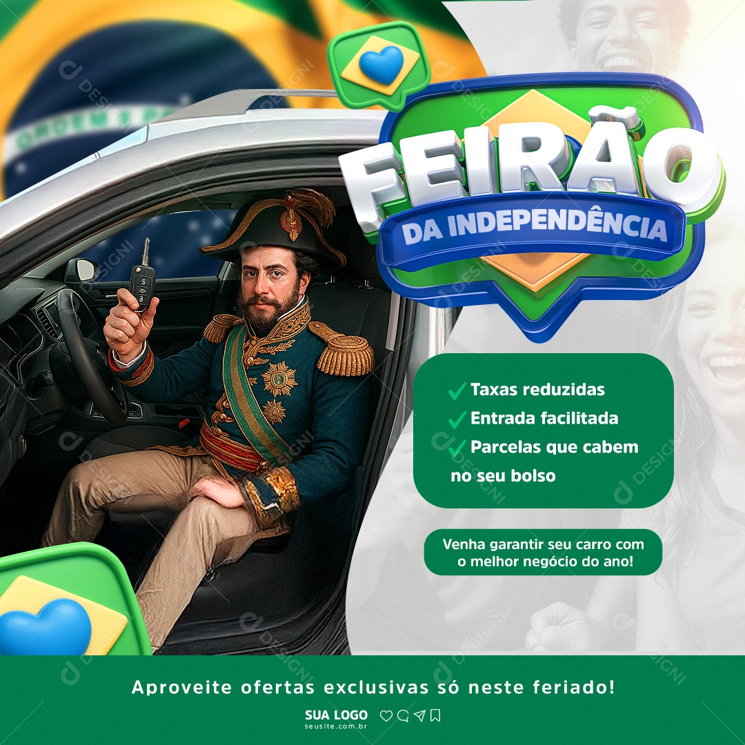 Feirão de Independência Oferta Social Media PSD Editável