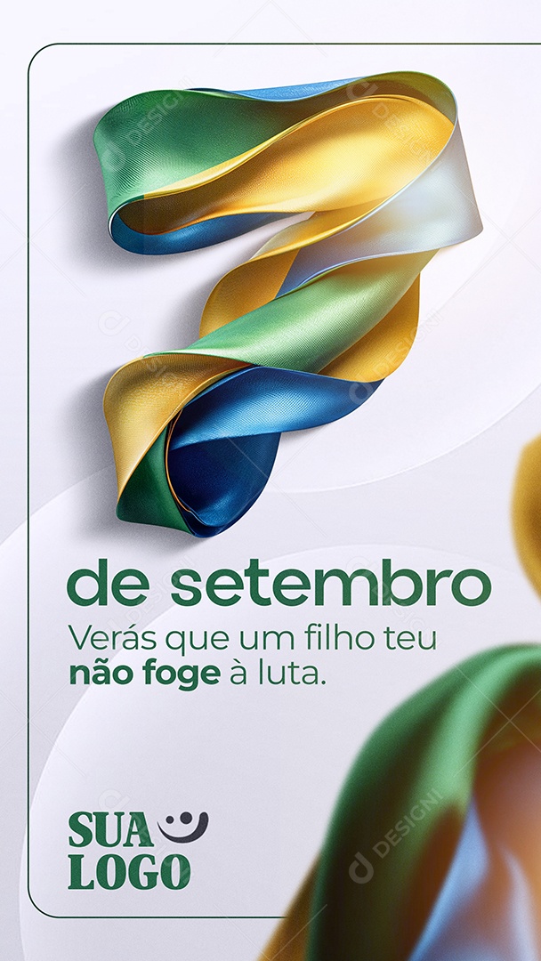 Dia da Independência do Brasil 7 de Setembro Story Social Media PSD Editável