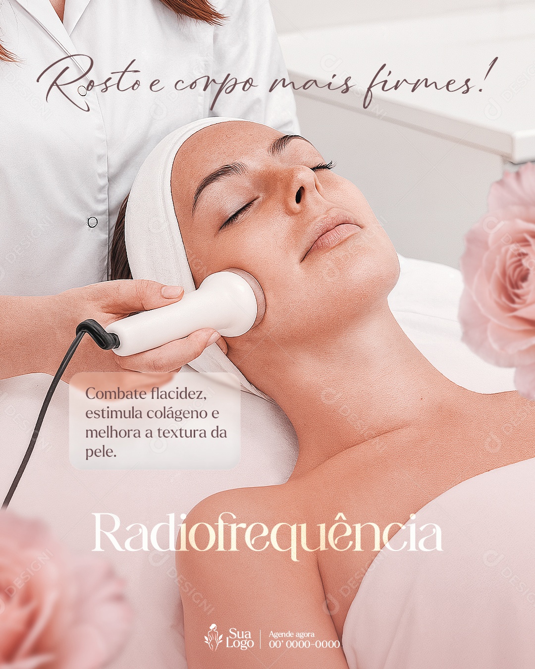 Radiofrequência E Seus Benefícios Para A Face Social Media PSD Editável