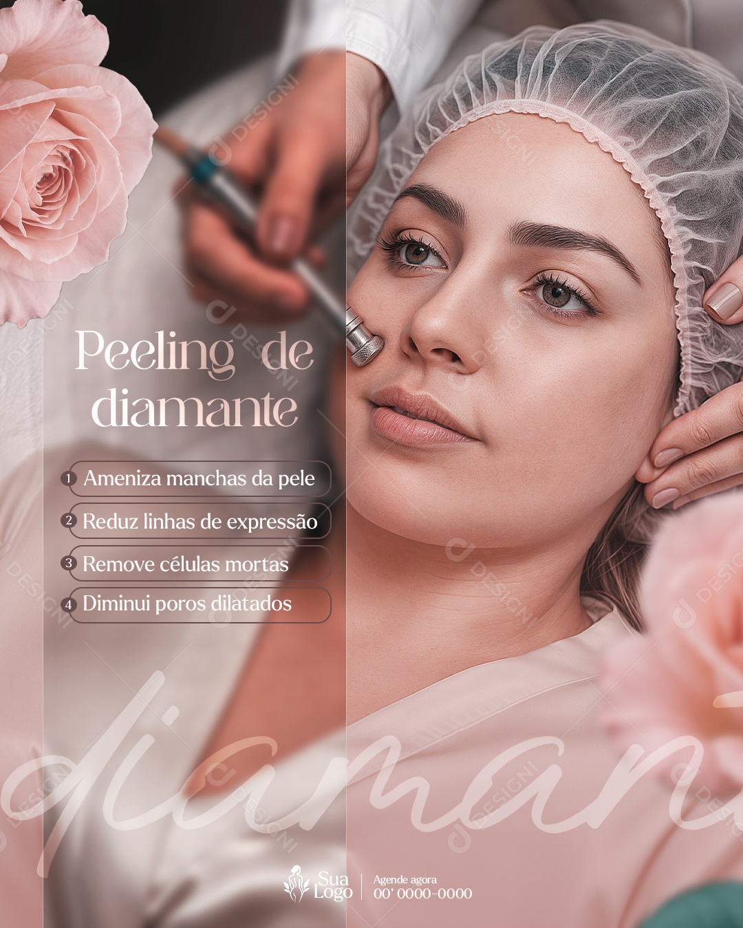 Estética Peeling Social Media PSD Editável