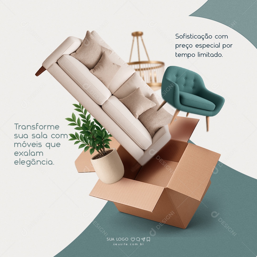 Móveis Planejados Social Media PSD Editável