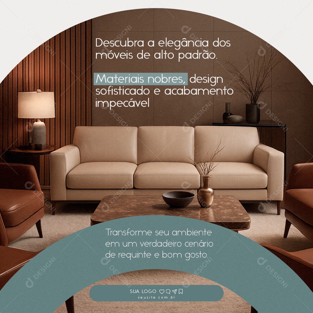 Móveis Planejados Social Media PSD Editável