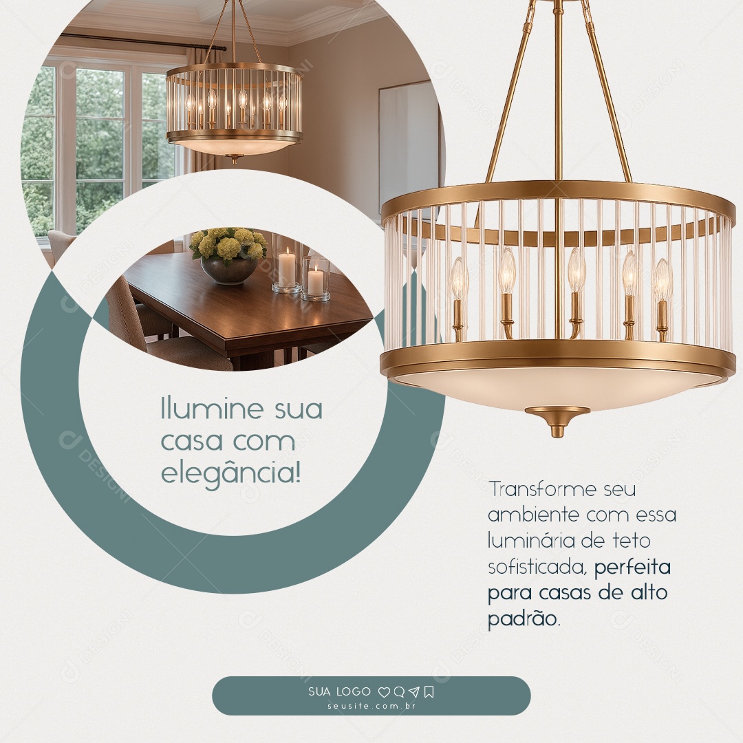 Móveis Planejados Sofisticação em Cada Detalhe Social Media PSD Editável