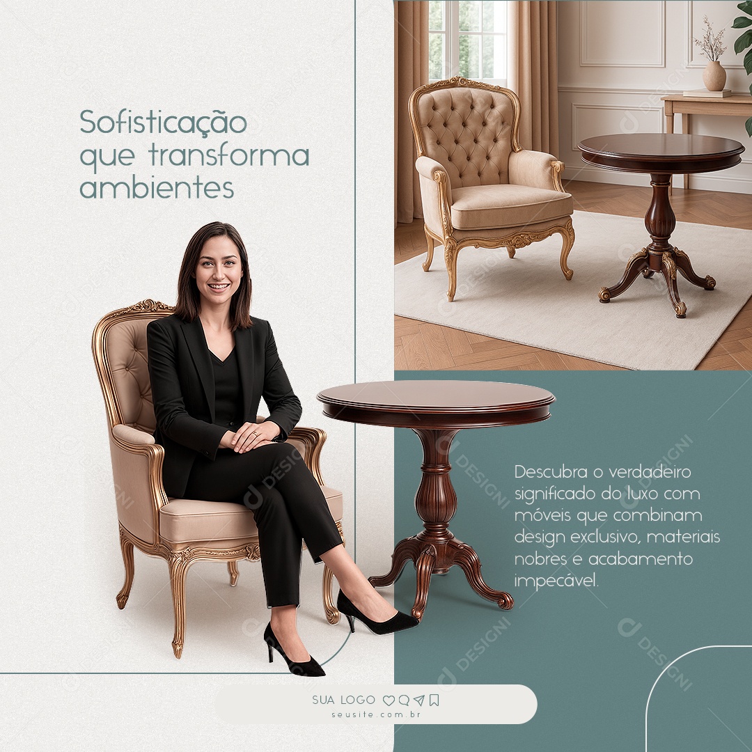 Móveis Planejados Social Media PSD Editável