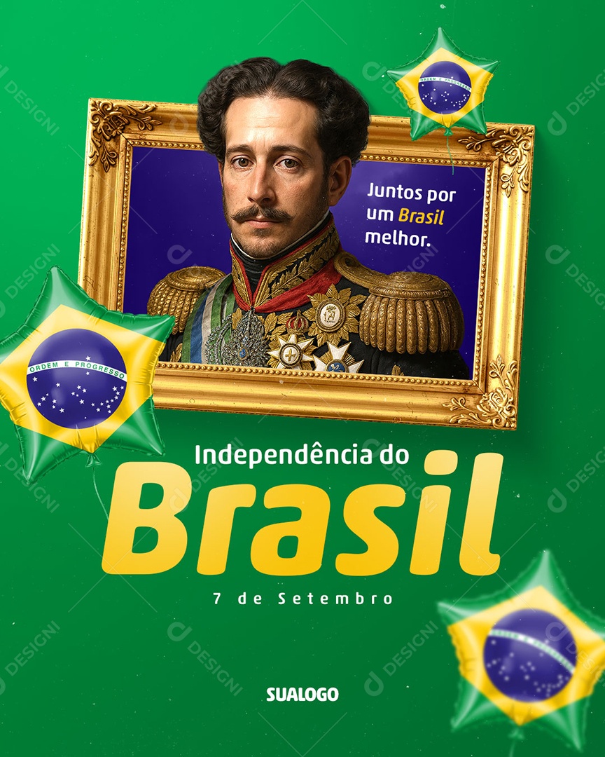 Dia da Independência do Brasil 7 de Setembro Social Media PSD Editável