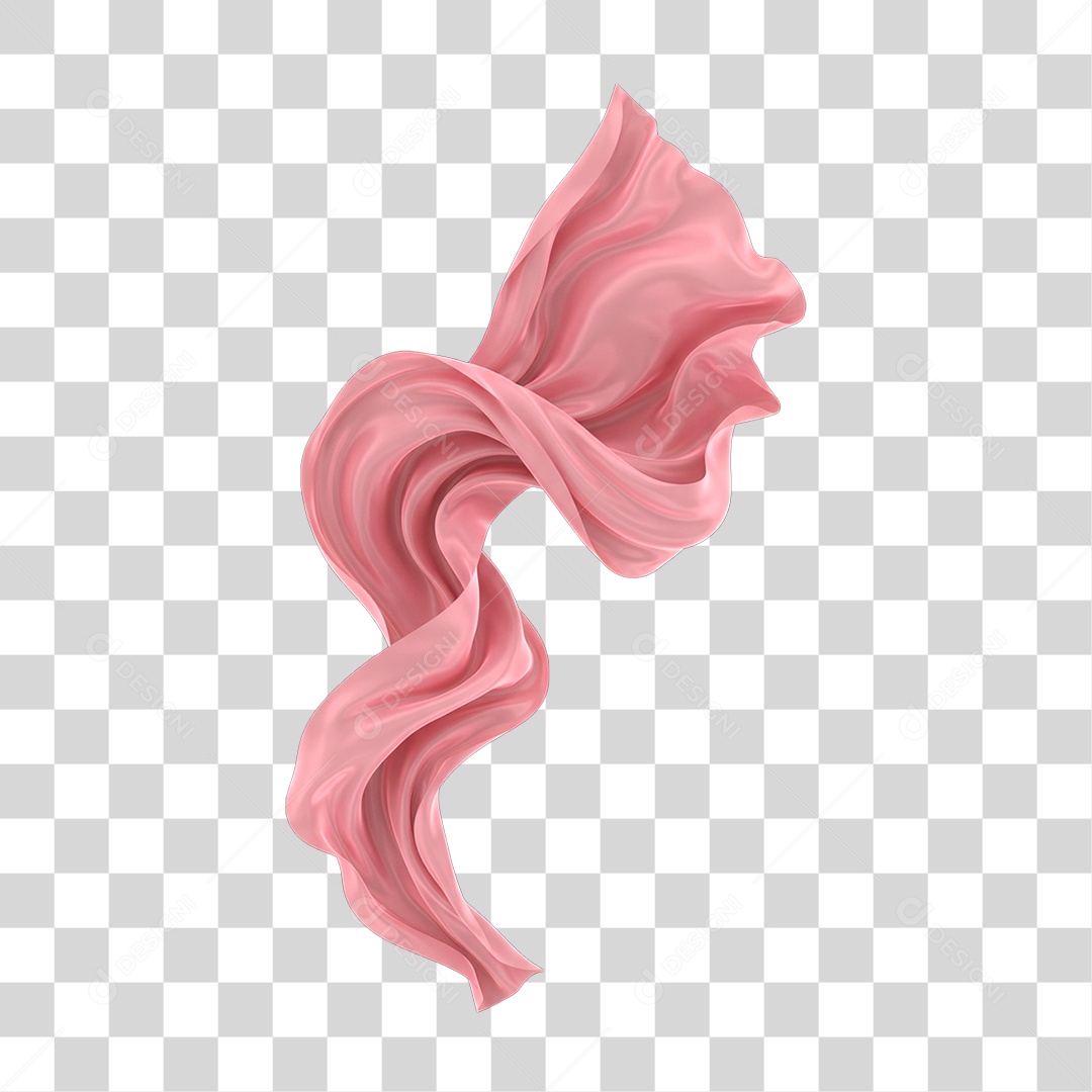 Tecido Rosa do Outubro Rosa PNG Transparente