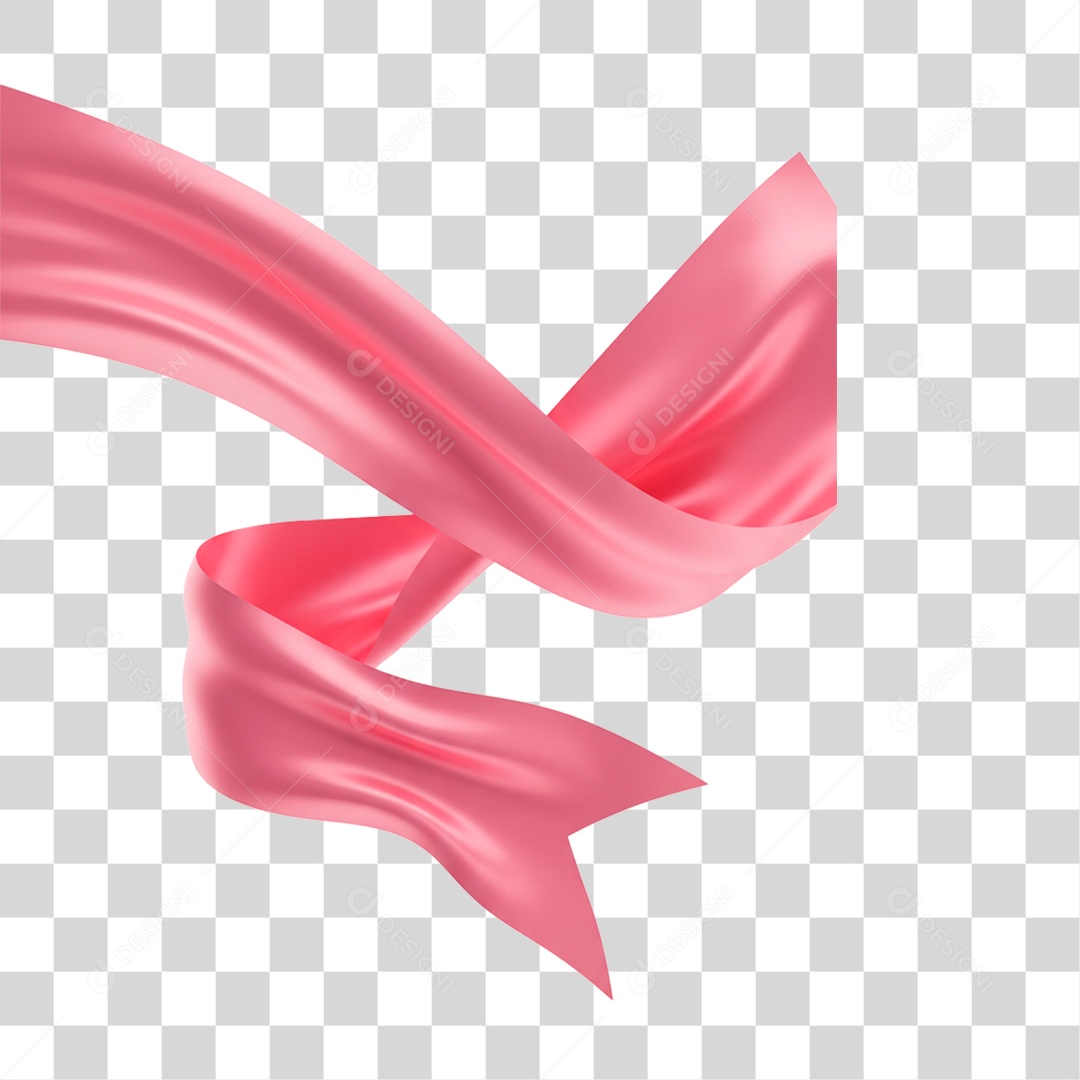 Tecido Rosa do Outubro Rosa PNG Transparente