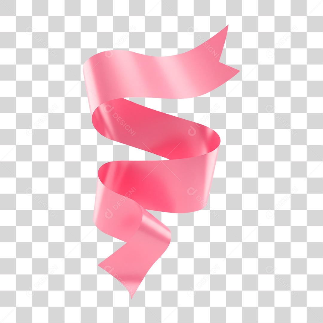 Fita Rosa PNG Transparente