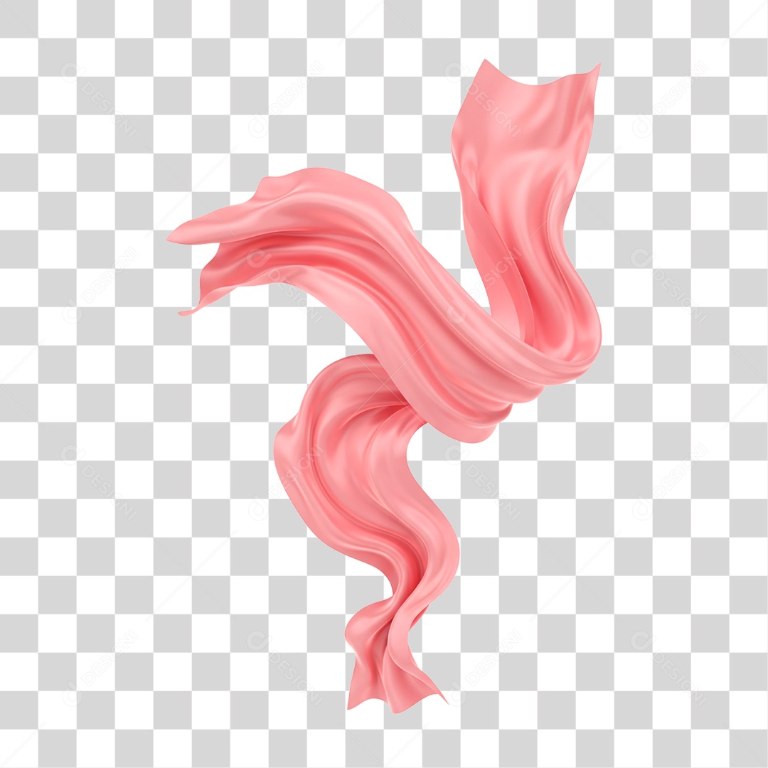 Tecido Rosa do Outubro Rosa PNG Transparente