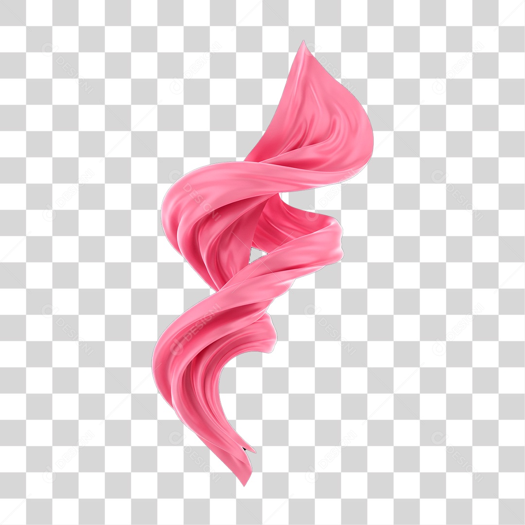 Tecido Rosa do Outubro Rosa PNG Transparente