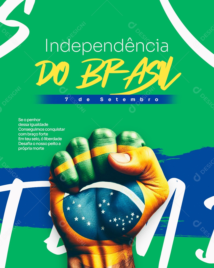 Dia da Independência do Brasil 07 de Setembro Social Media PSD Editável