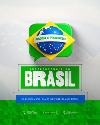 Dia da Independência do Brasil 07 de Setembro Social Media PSD Editável